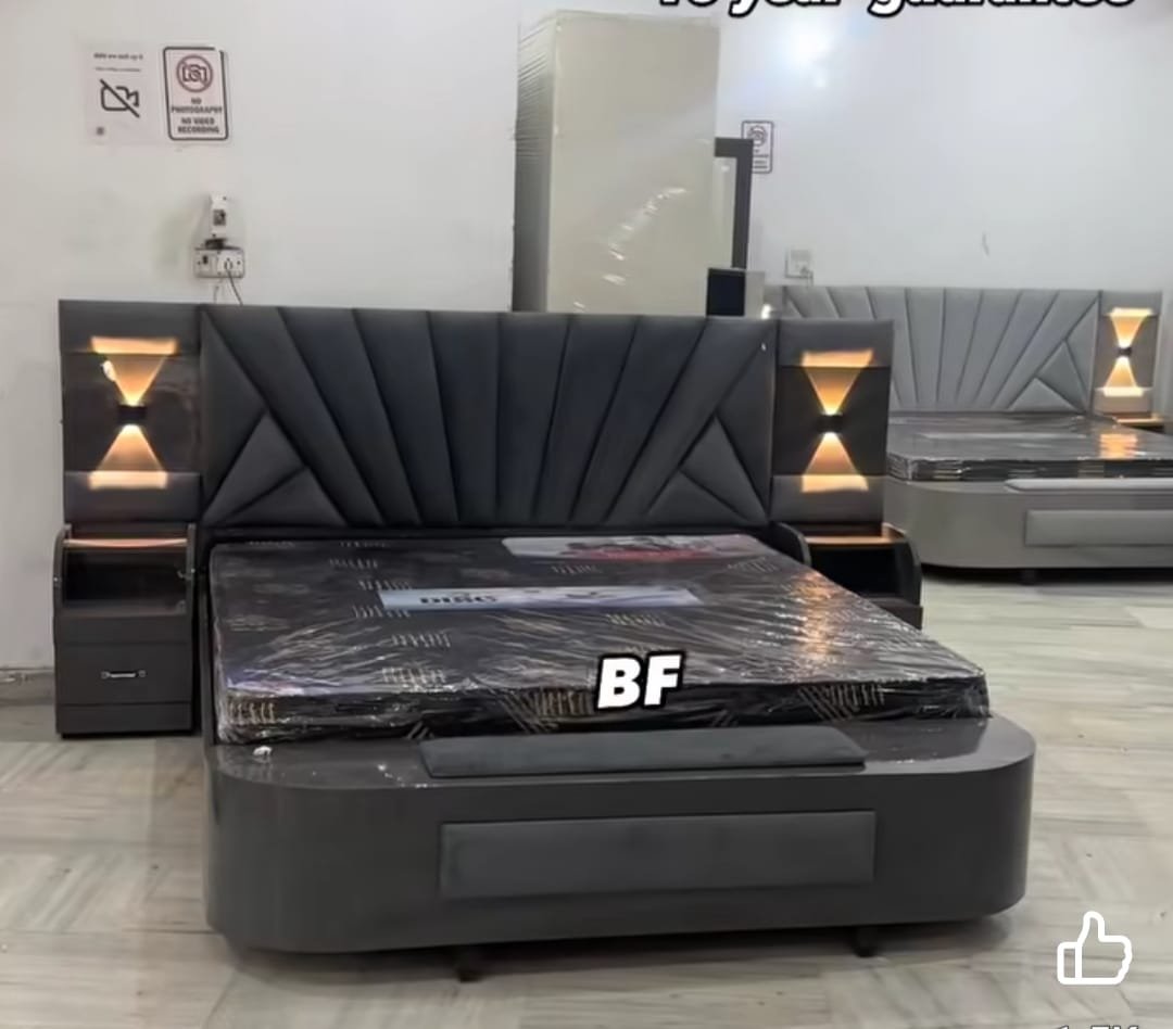 Gray Double Bed Beds